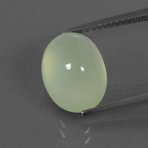 Prehnita verde natural 5,17ct, transparente, transparente/translúcido