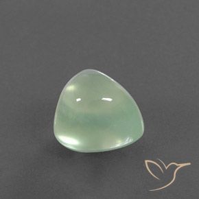Prehnite Verde Pêra Claro Natural 4.29ct, Formato de pêra, Transparente