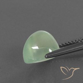 Prehnite Verde Pêra Claro Natural 4.29ct, Formato de pêra, Transparente