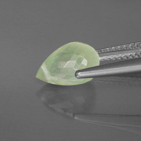 Prehnite Verde Natural 2.64ct, Transparente, Transparente/Translúcido
