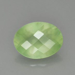 Prehnita verde natural 8,71ct, transparente, transparente/translúcido