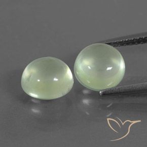 4.36ctw Natural Pêra Pêra Verde Prehnite, Redondo, Transparente