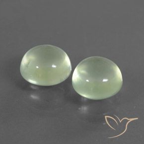 Pedras preciosas de Prehnite Pêra Pêra Verde natural de 4.36 ct, Redondo, Transparente