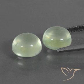 Pedras preciosas de Prehnite Pêra Pêra Verde natural de 4.36 ct, Redondo, Transparente