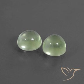 Pedras preciosas de Prehnite Verde Pêra Claro natural de 4.19 ct, Redondo, Transparente