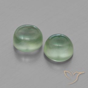 Pedras preciosas de Prehnite Amarelo Claro Verde natural de 4.75 ct, Redondo, Transparente