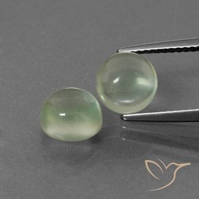 4.34ctw Natural Amarelo verde Prehnite, Redondo, Transparente