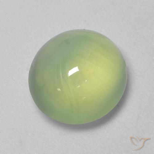 Prehnite Verde médio Natural 4.18ct, oval, Transparente