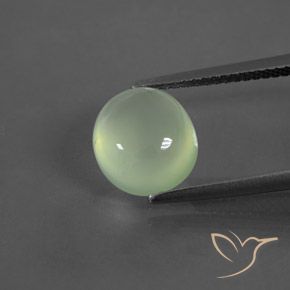 4.35ct Natural Luz verde Prehnite, oval, Transparente