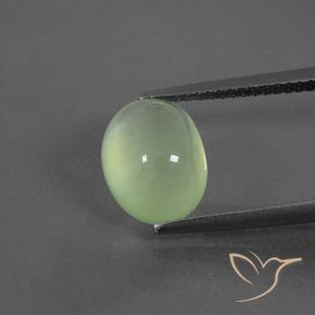 4.00ct Natural Amarelo verde Prehnite, oval, Transparente