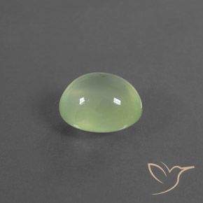 Prehnite Amarelo verde Natural 4.00ct, oval, Transparente