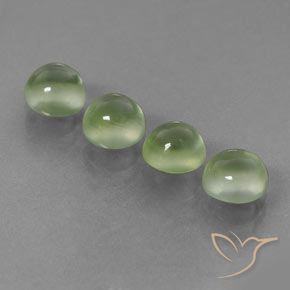Pedras preciosas de Prehnite Amarelo verde natural de 4.88 ct, Redondo, Transparente