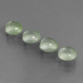 Pedras preciosas de prehnita verde natural de  ct, corte redondo, transparente