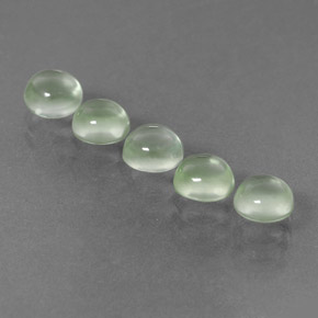 Pedras preciosas de prehnita verde natural de  ct, corte redondo, transparente