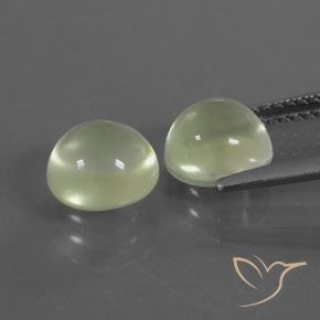 Pedras preciosas de Prehnite Verde amarelado natural de 4.09 ct, Redondo, Transparente