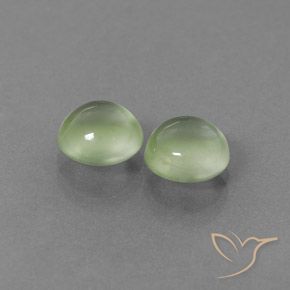 Pedras preciosas de Prehnite Amarelo verde natural de 3.24 ct, Redondo, Transparente