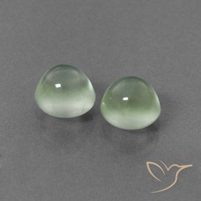 Pedras preciosas de Prehnite Verde amarelado natural de 3.09 ct, Redondo, Transparente