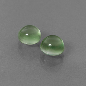 Pedras preciosas de prehnita verde natural de  ct, corte redondo, transparente
