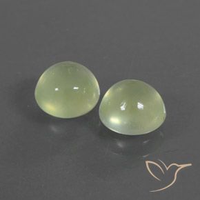 Pedras preciosas de Prehnite Verde amarelado natural de 2.67 ct, Redondo, Transparente