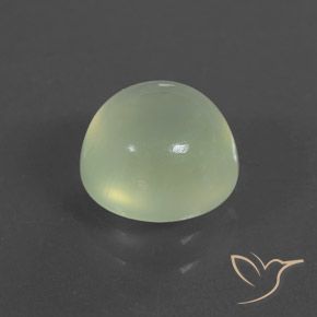 Prehnite Pêra Pêra Verde Natural 2.37ct, Redondo, Transparente