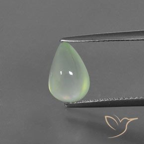 2.80ct Natural Verde amarelado claro Prehnite, Formato de pêra, Transparente