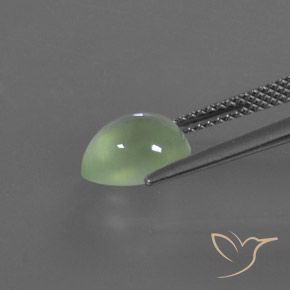 Prehnite Pêra Pêra Verde Natural 2.56ct, Formato de pêra, Transparente