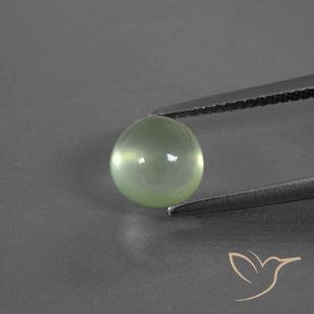 2.35ct Natural Verde Pêra Claro Prehnite, Redondo, Transparente