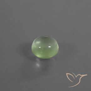 Prehnite Verde Pêra Claro Natural 2.35ct, Redondo, Transparente