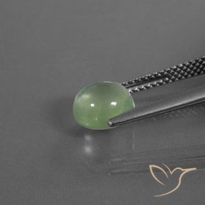 Prehnite Verde Pêra Claro Natural 2.35ct, Redondo, Transparente