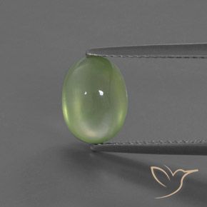 2.91ct Natural Verde limão Prehnite, oval, Transparente