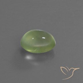 Prehnite Verde limão Natural 2.91ct, oval, Transparente