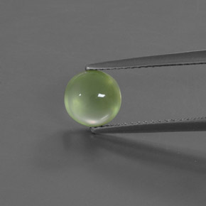 Prehnite Verde Natural 1.86ct, Corte Redondo, Transparente