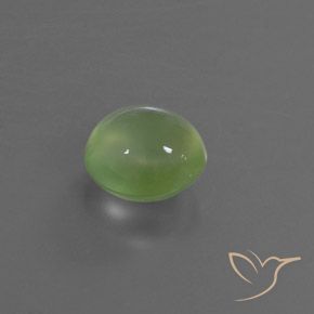 Prehnite Verde limão Natural 3.07ct, oval, Transparente