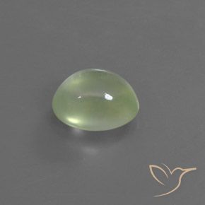 Prehnite Verde pálido Natural 2.94ct, oval, Transparente