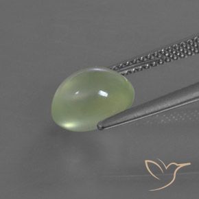 Prehnite Verde pálido Natural 2.94ct, oval, Transparente