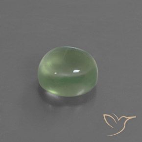 Prehnite Amarelo verde Natural 4.03ct, oval, Transparente