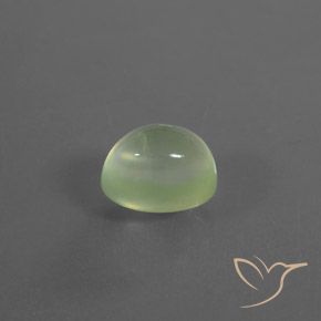Prehnite Verde médio Natural 3.07ct, oval, Transparente