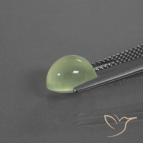 Prehnite Verde médio Natural 3.07ct, oval, Transparente