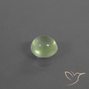 Prehnite Verde pálido Natural 2.07ct, Redondo, Transparente