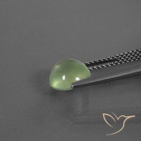 Prehnite Verde pálido Natural 2.07ct, Redondo, Transparente