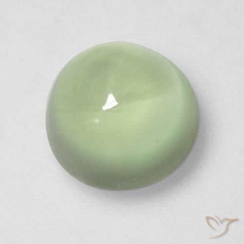 Prehnite Luz verde Natural 2.66ct, Redondo, Transparente