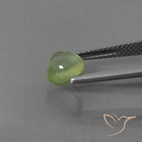Prehnite Amarelo verde Natural 2.11ct, oval, Transparente