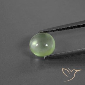 1.90ct Natural Verde limão Prehnite, Redondo, Transparente