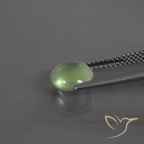 Prehnite Verde limão Natural 1.90ct, Redondo, Transparente