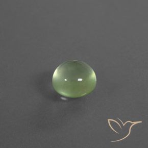 Prehnite Verde Pêra Claro Natural 2.34ct, Redondo, Transparente