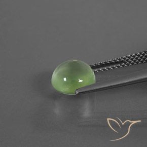 Prehnite Verde Pêra Claro Natural 2.34ct, Redondo, Transparente