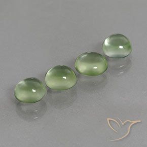 5.38ctw Natural Amarelo verde Prehnite, Redondo, Transparente