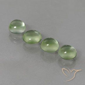 Pedras preciosas de Prehnite Amarelo verde natural de 5.38 ct, Redondo, Transparente