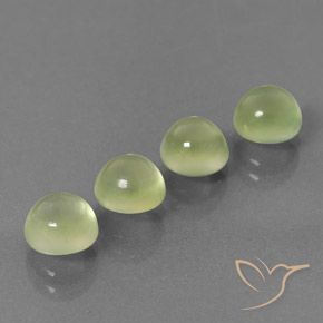 5.60ctw Natural Luz amarela Prehnite, Redondo, Transparente