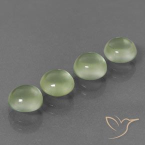 4.55ctw Natural Pêra Pêra Verde Prehnite, Redondo, Transparente